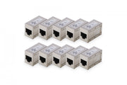 Digitus AT-AG-8-8-C6S-10 Raccords modulaires CAT 6 blindés 10 pieces Argent