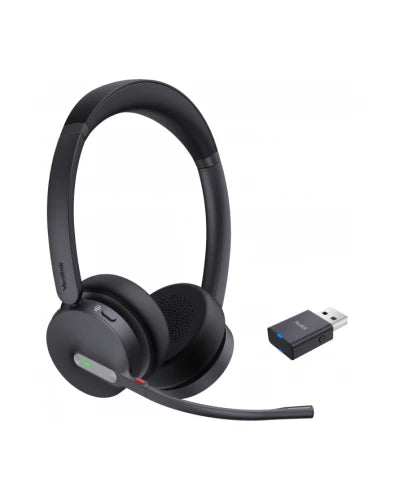 Yealink WH64 Hybrid Dual Teams Casque Sans fil Arceau Bureau/Centre d'appels Micro-USB Bluetooth Noir