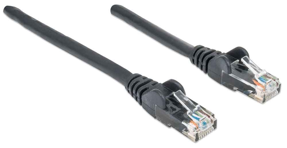 Intellinet 2m Cat6 câble de réseau Noir U/UTP (UTP)