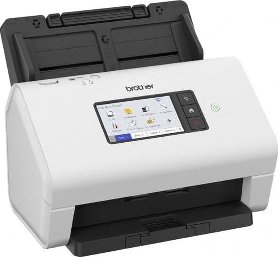Brother ADS-4900W Chargeur automatique de documents + Scanner a feuille 600 x 600 DPI A4 Noir, Blanc