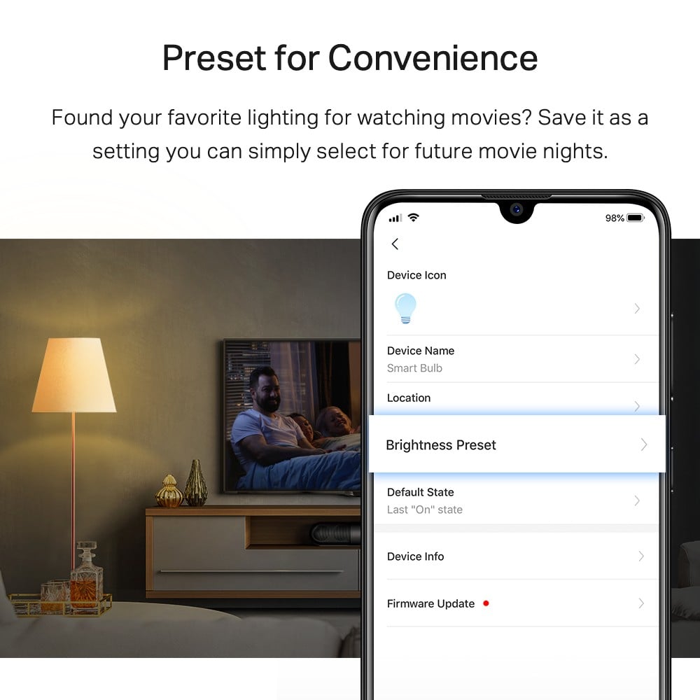 TP-LINK Smart Wi-Fi Light Bulb E27 Base