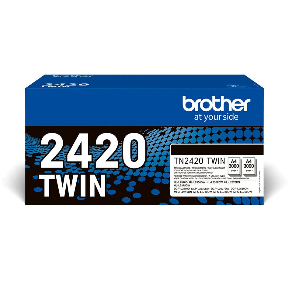 BROTHER TN2420 TWIN-pack black toners BK 3000pages/cartridge