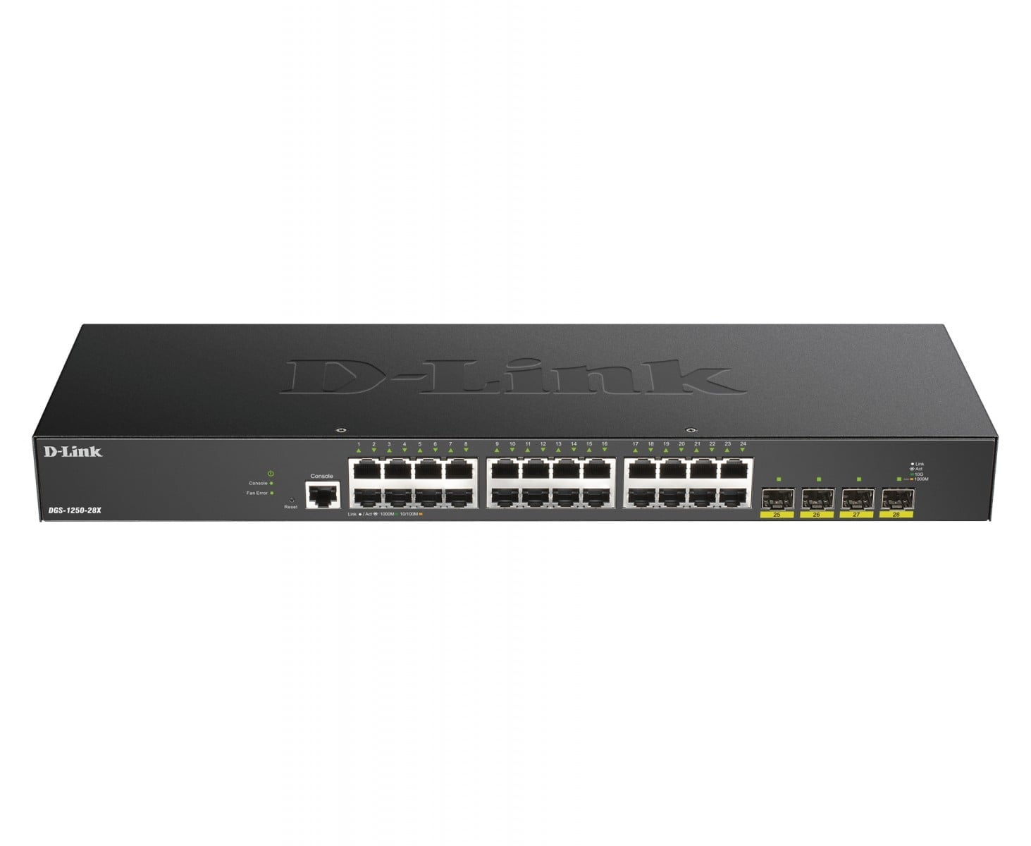 D-Link DGS-1250-28X commutateur réseau Géré L3 Gigabit Ethernet (10/100/1000) Noir
