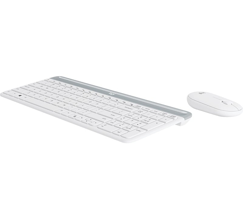 Logitech 920-009201 clavier Souris incluse Universel RF sans fil QWERTY Nordique Blanc