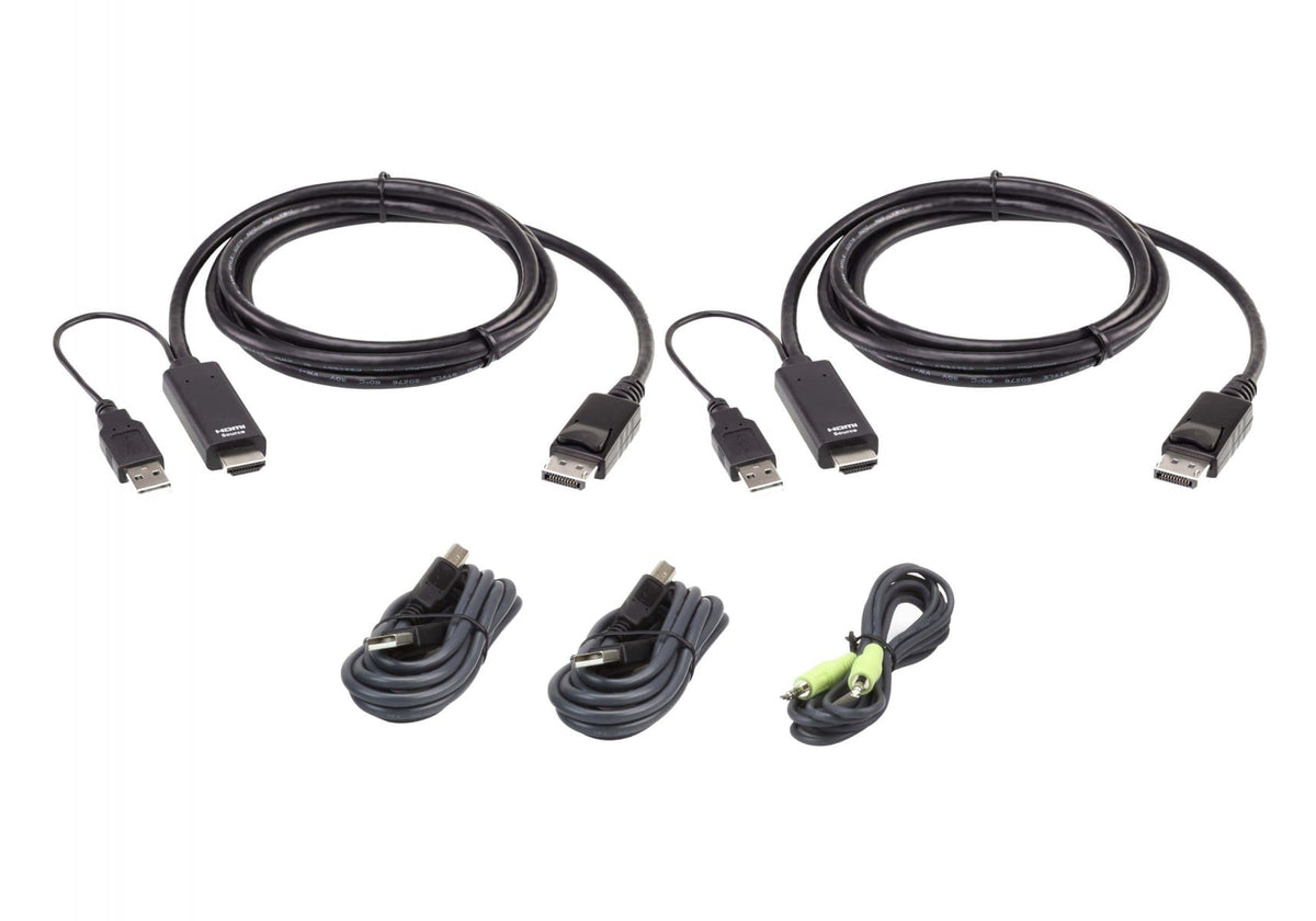 ATEN 2L-7D02UHDPX5 câble kvm Noir 1,8 m