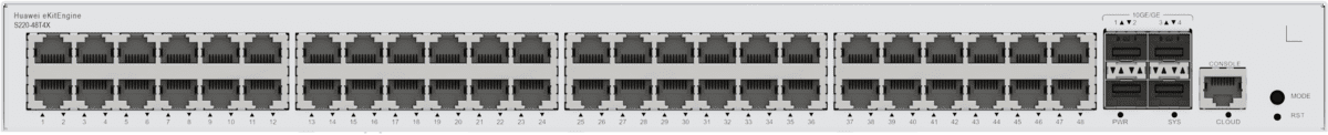 HUAWEI S220-48T4X 48x10/100/1000BASE-T ports 4x10GE SFP+ ports built-in AC power eKit