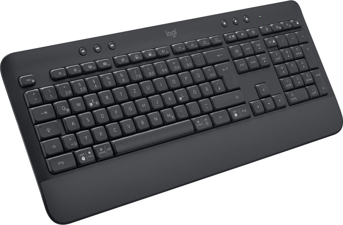Logitech Signature K650 clavier Bureau Bluetooth QWERTZ Allemand Graphite