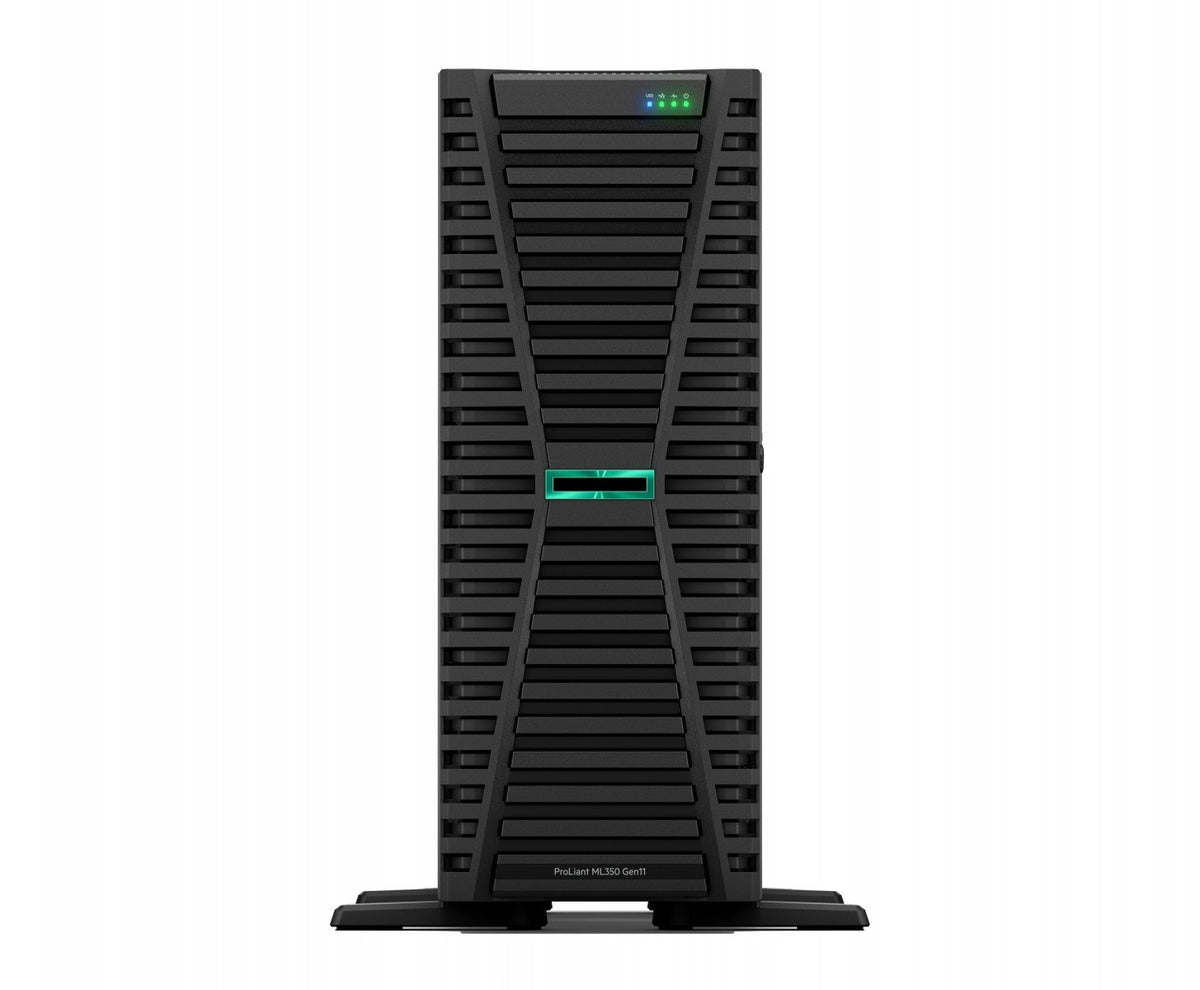 HPE ProLiant ML350 Gen11 4509Y 2.6GHz 8c 1P 2x32GB-R 8SFF MR408i-o 2x480GB SSD 2x1000W PS EU Server serveur 960 Go Tour (4U) Intel® Xeon® Silver 2,6 GHz 64 Go D