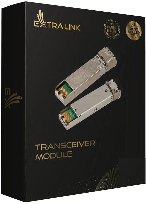 Extralink SFP+ 10G 2-pack | Module SFP+ | 10Gbps, LC/UPC, 1310nm, 2km, monopolaire, DOM
