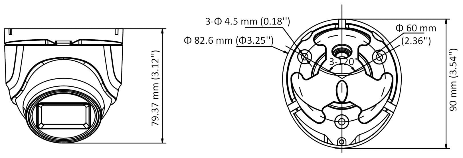Hikvision DS-2CE76H0T-ITMFS(2.8mm) 5 MP Caméra Turret Fixe Audio