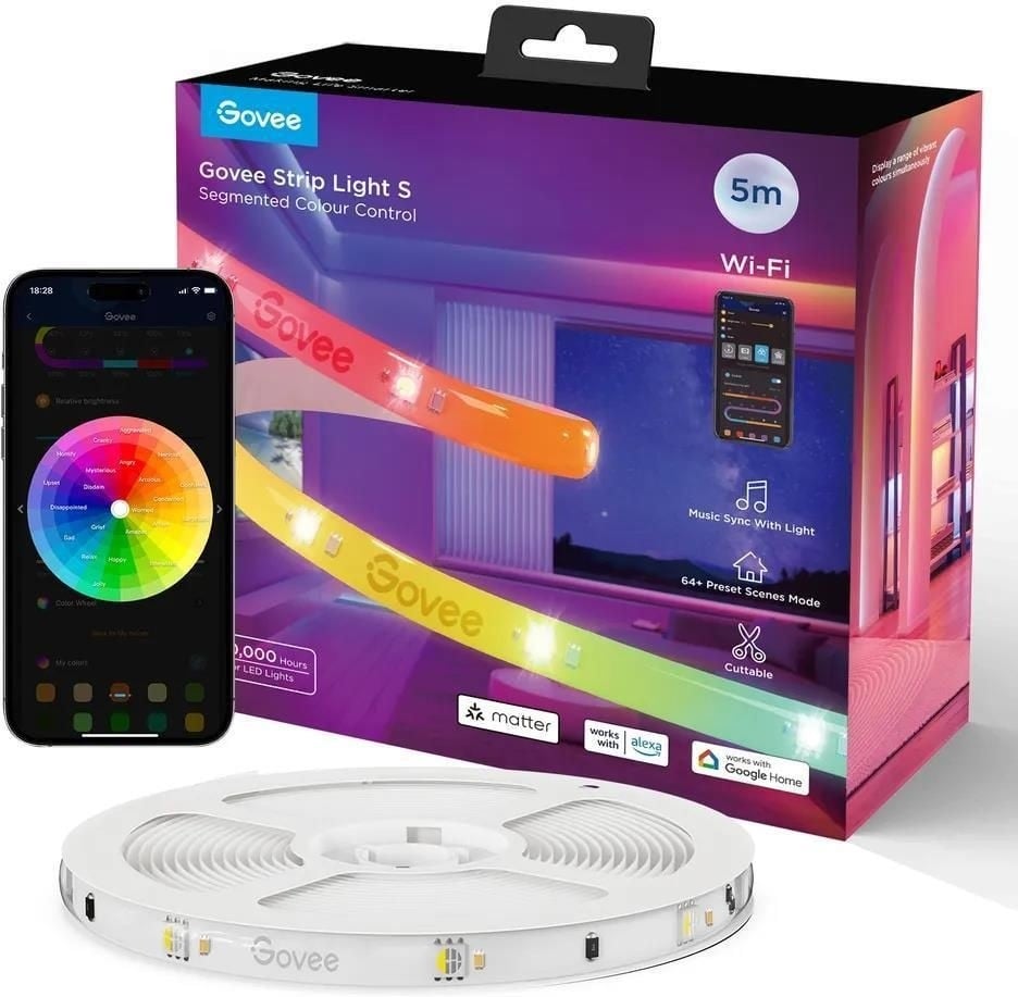 Govee H612A 5m | Bande LED | Wi-Fi, Bluetooth, RGBIC