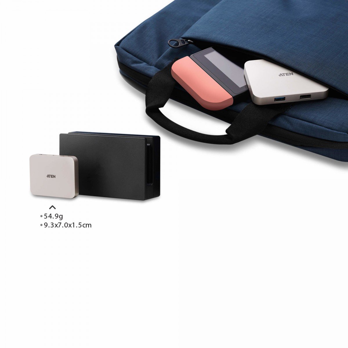 ATEN UH3235 USB 2.0 Type-C Or rose