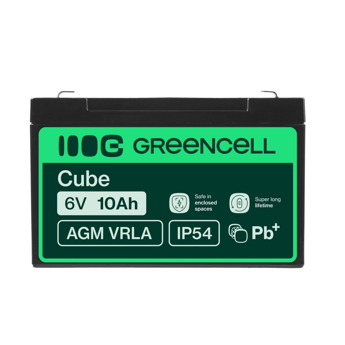 Green Cell AGM16 Batterie de l'onduleur Sealed Lead Acid (VRLA) 6 V 10 Ah