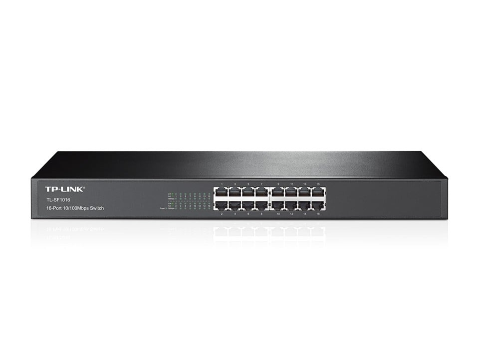 16 p 10/100M Switch 19 inch rack-mount