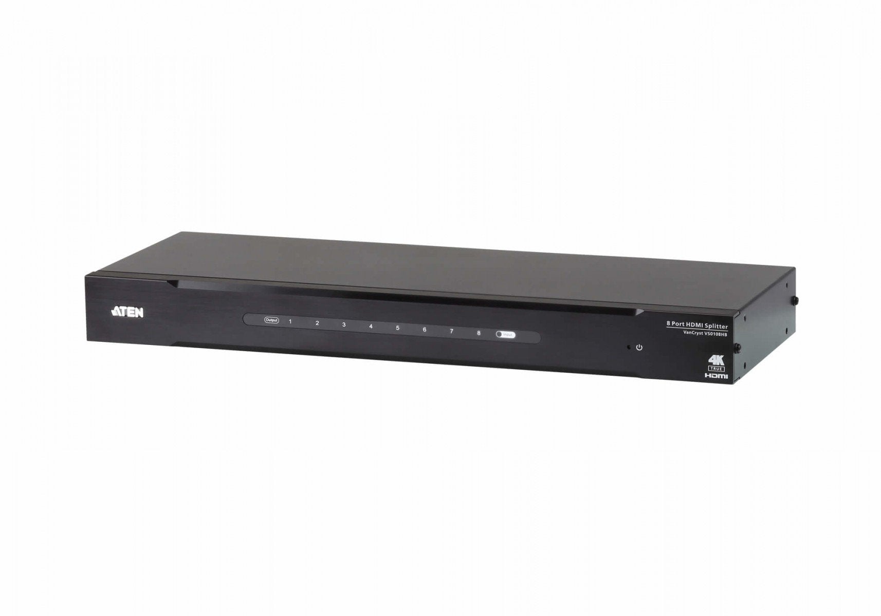 Répartiteur HDMI True 4K a 8 ports - HDMI - 8x HDMI - 4096 x 2160 pixels - Noir - Métal - 4K Ultra HD