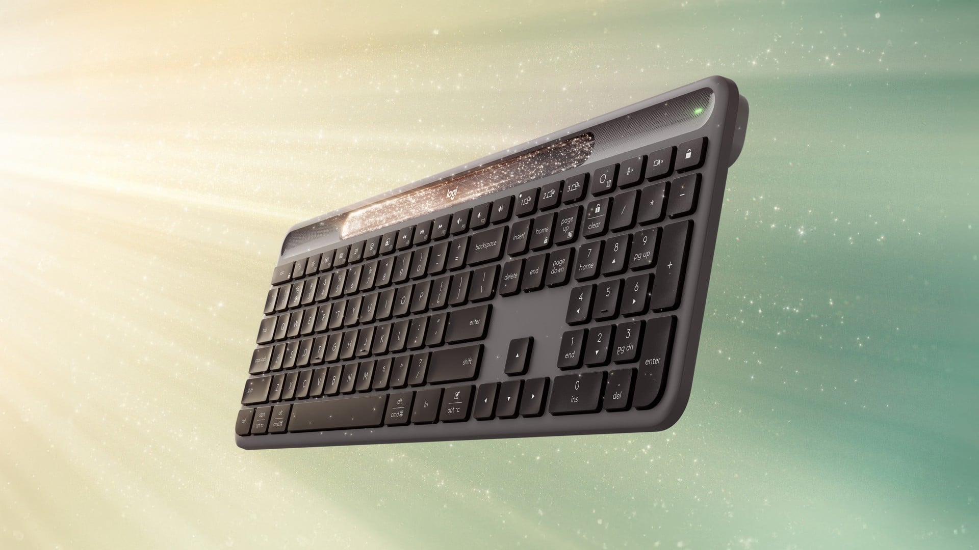 Clavier solaire graphite Logitech 920-013764 Slim Solar+
