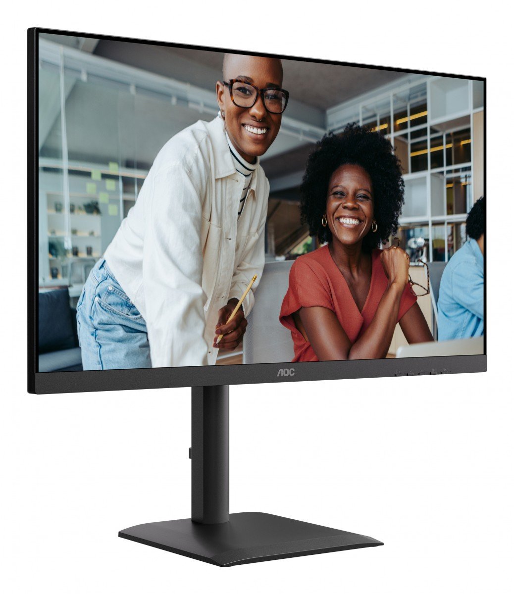 AOC U27E4CV 27p 3840x2160 60Hz IPS Flat H/A 150MM USB C DOCKING 90W Adaptive Sync EyeComfort 3.0 USB HUB SPEAKER