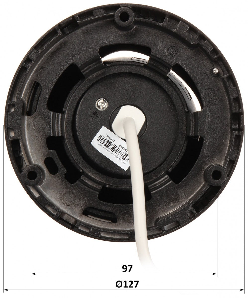 Hikvision DS-2CD2383G2-LI2U(2.8mm)(NOIR) Caméra réseau turret fixe 8 MP avec Acusense et éclairage hybride intelligent