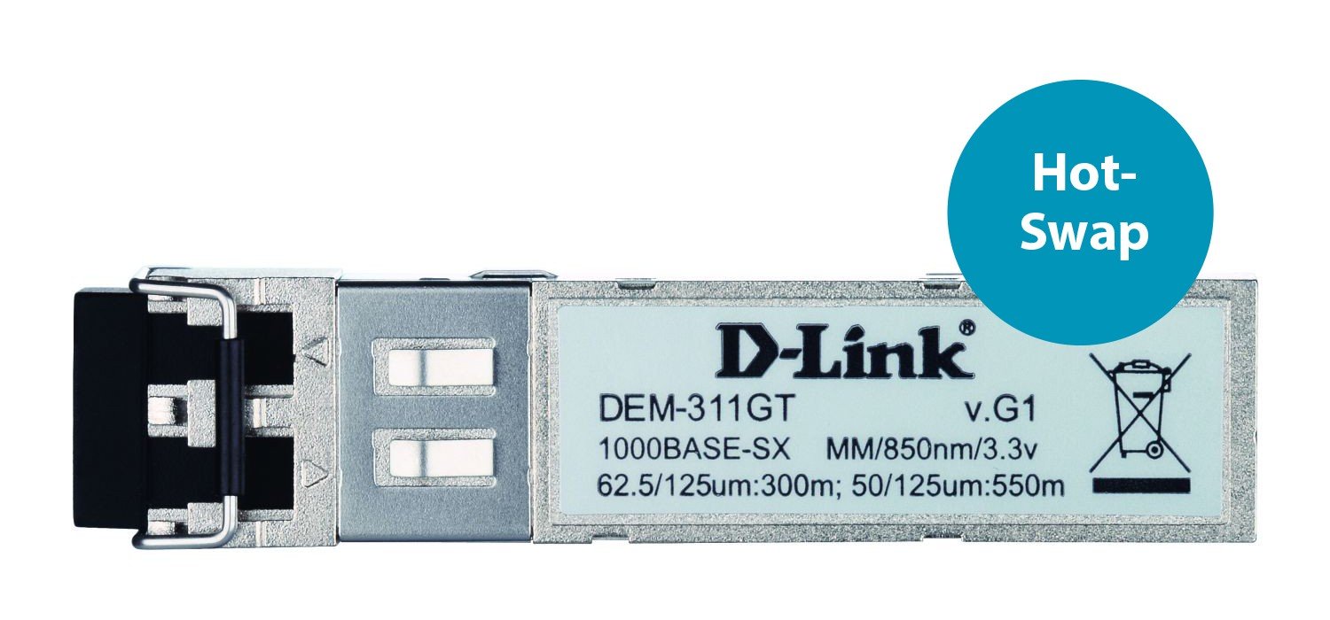 D-Link DEM-311GT module émetteur-récepteur de réseau Fibre optique 1000 Mbit/s SFP 850 nm