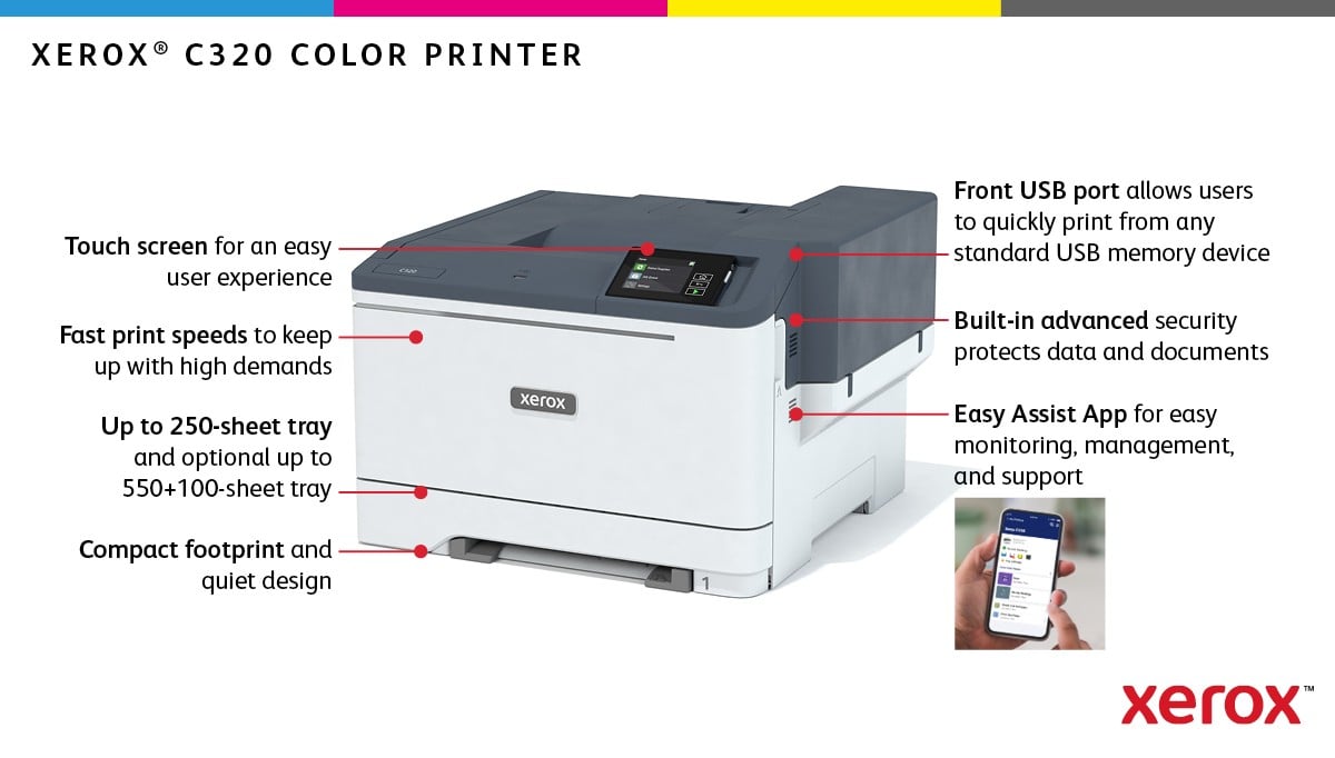 Xerox C320 A4 33ppm Wireless Duplex Prin