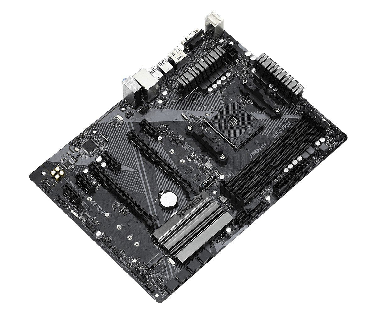 Asrock B450 Pro4 R2.0 AMD B450 Emplacement AM4 ATX
