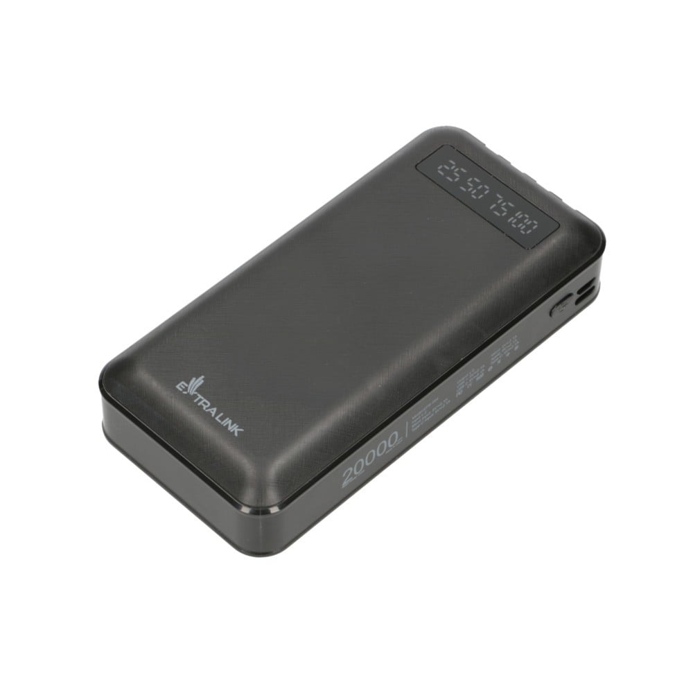 Extralink EX.19614 banque d'alimentation électrique Lithium Polymere (LiPo) 20000 mAh Noir