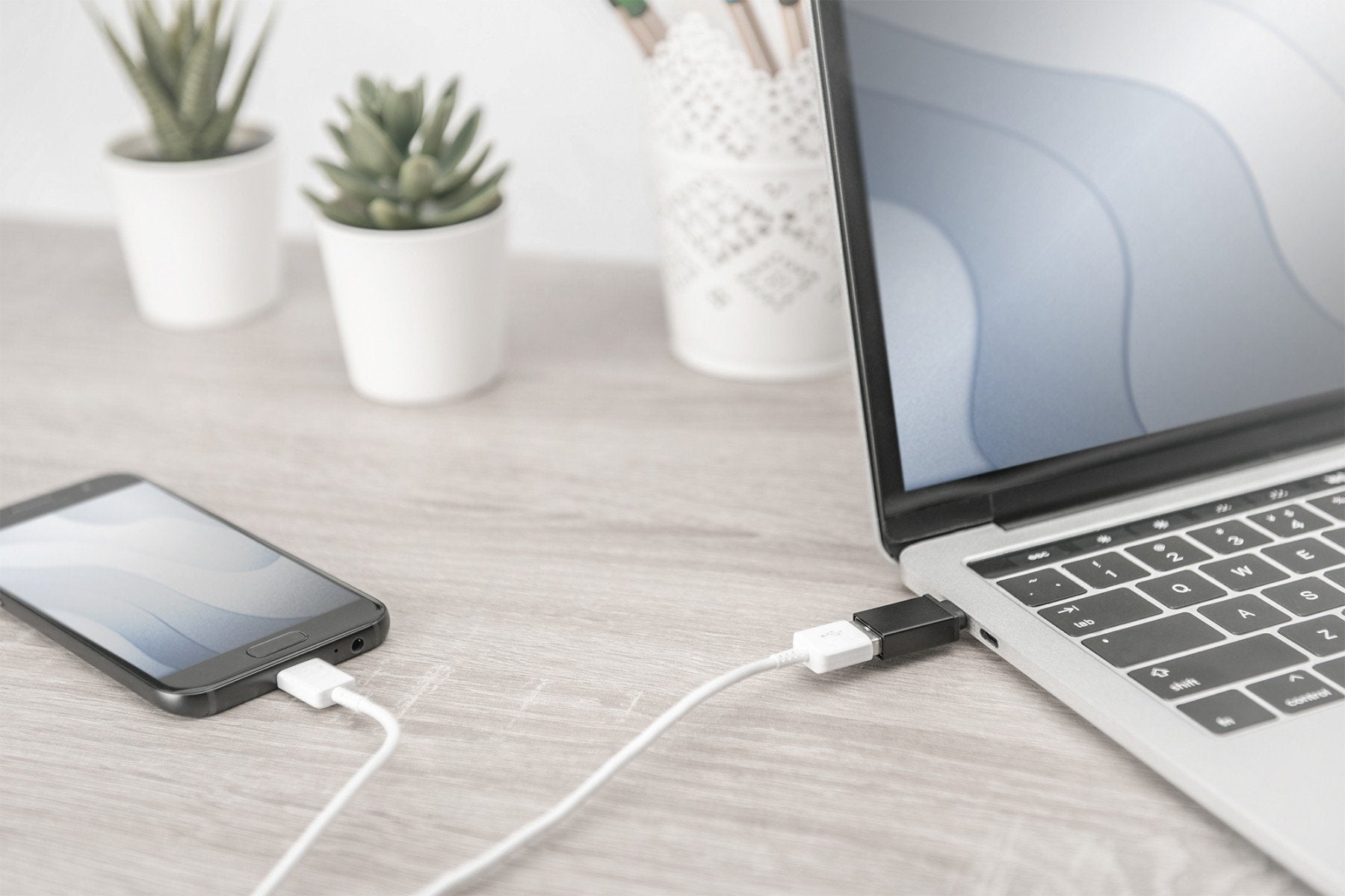 Digitus AK-300506-000-S changeur de genre de câble USB C USB A Noir