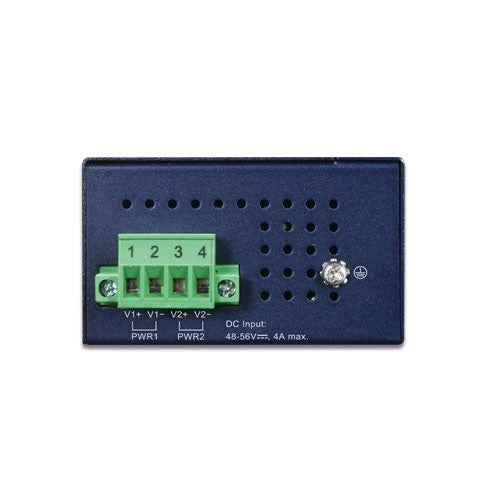 PLANET IPOE-270-12V commutateur réseau Connexion Ethernet, supportant l'alimentation via ce port (PoE) Bleu
