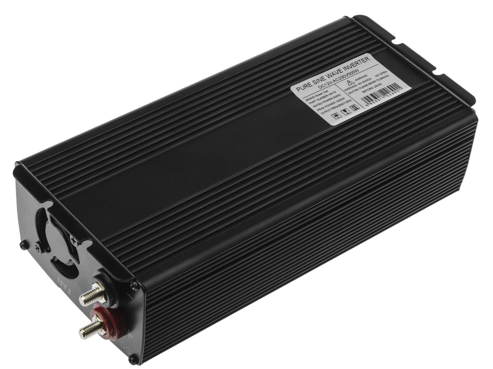 Green Cell INV16 adaptateur de puissance & onduleur Auto 500 W Noir