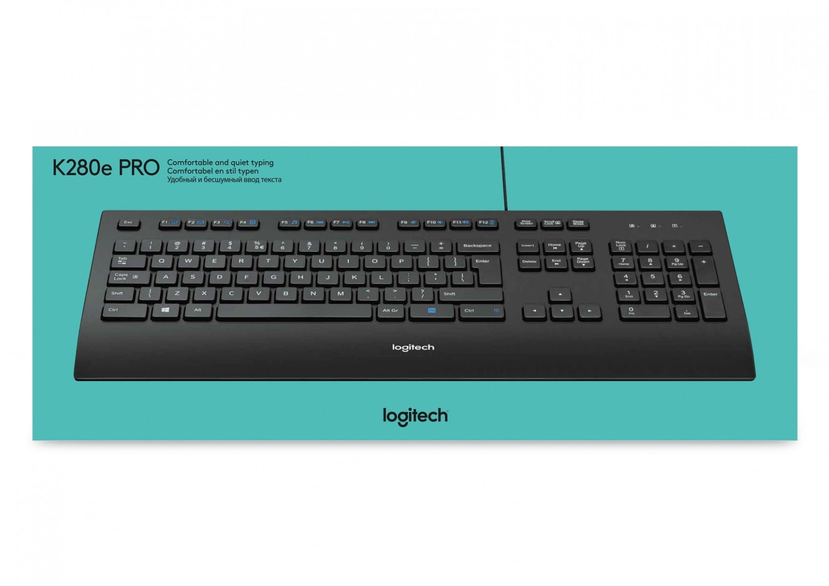 LOGITECH Corded Keyboard K280e azerty for Business (FR)