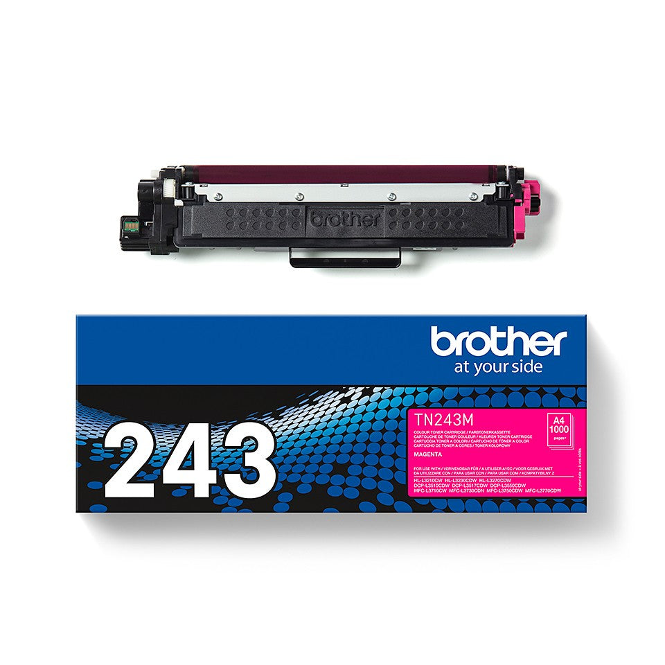 BROTHER TN243M Toner magenta standard de 1000 pages pour Hl-L32xx DCP-L35xx MFC-L37xx