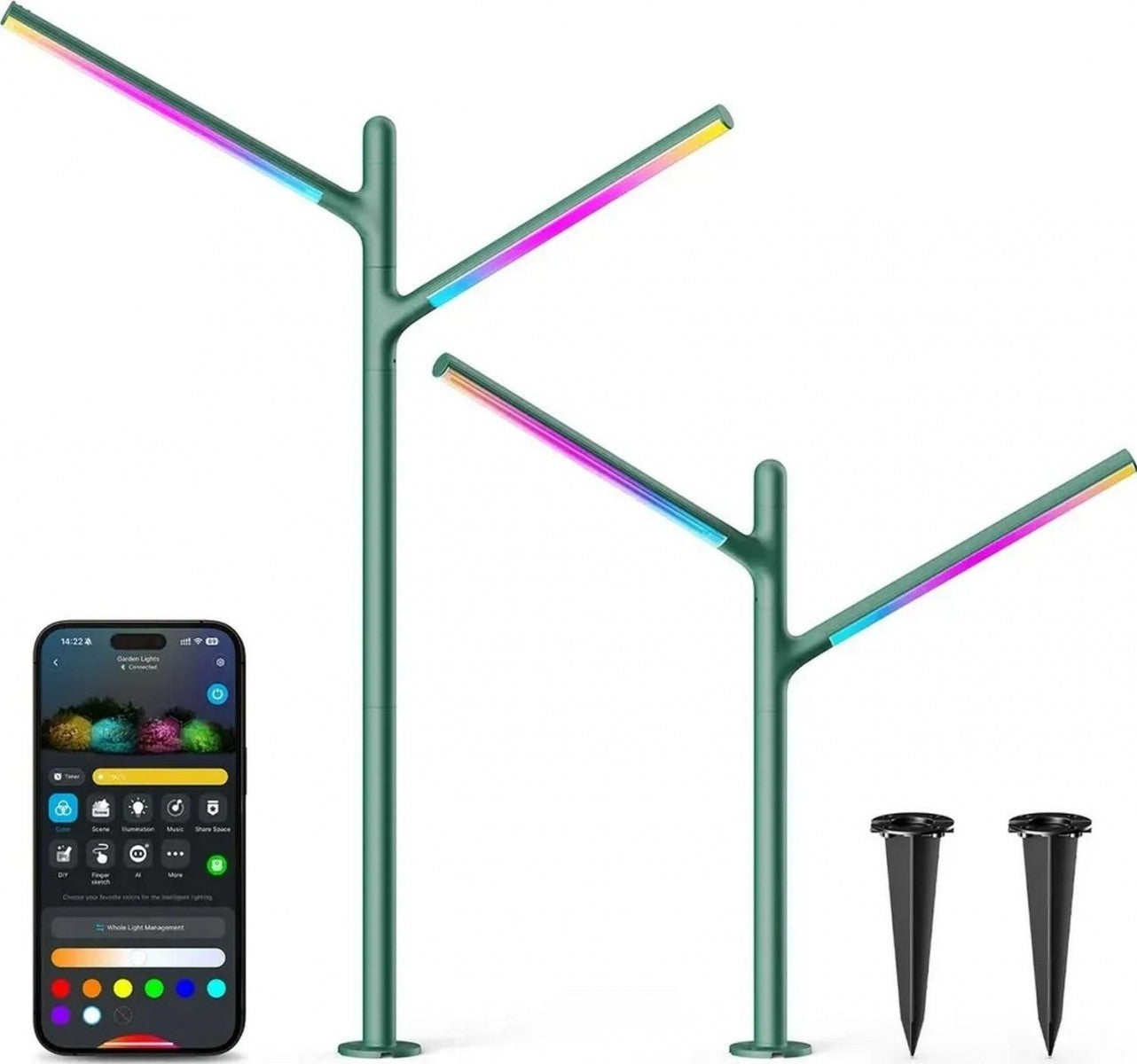 Govee H7086341 Lumieres de jardin RGBICWW