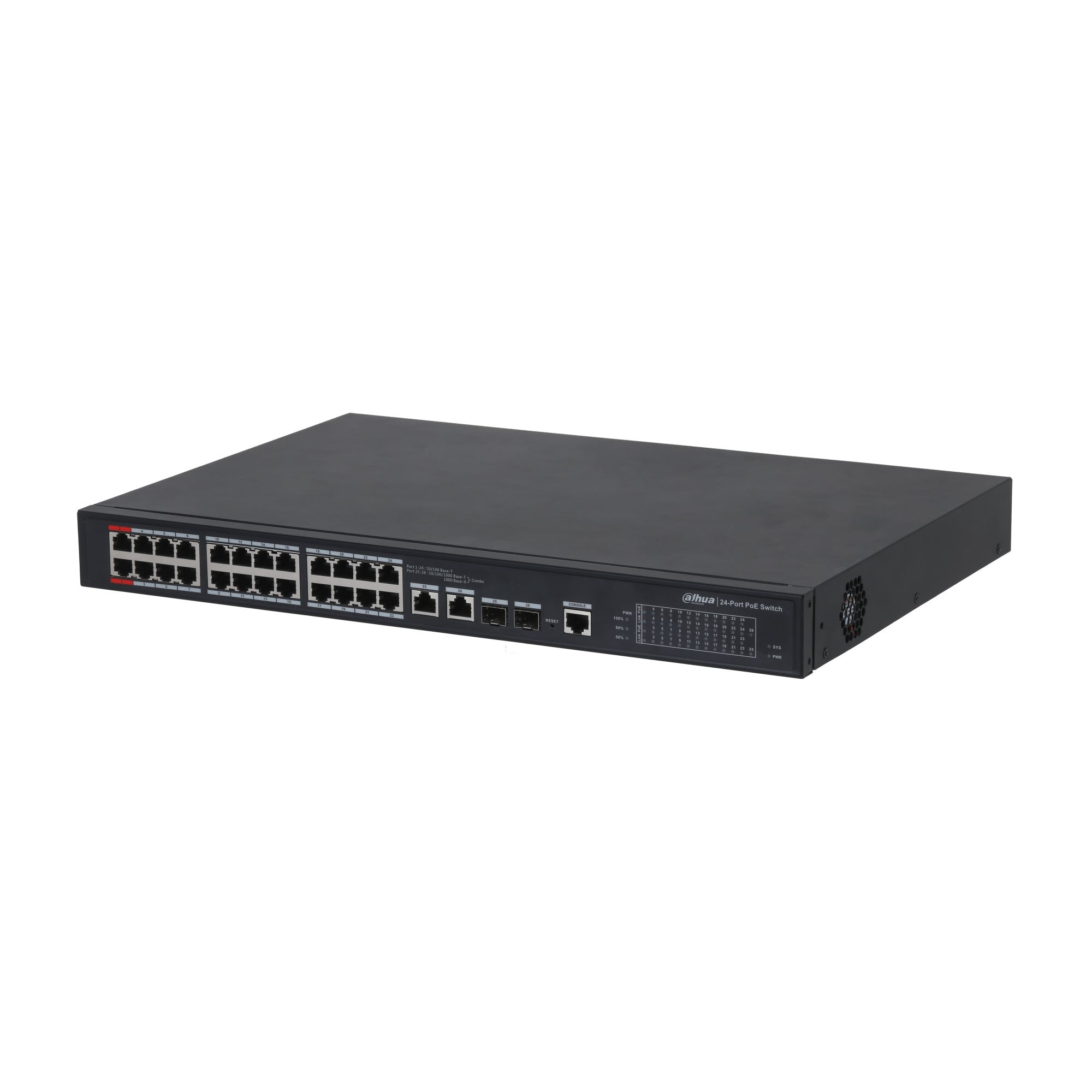 Dahua PFS4226-24ET-360-V3 Switch PoE géré 24 ports 100 Mbps + 2 ports Gigabit