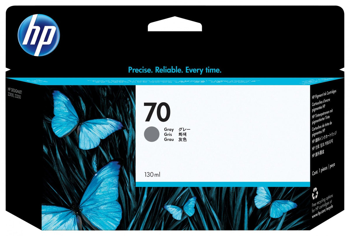 HP 70 original Ink cartridge C9450A grey standard capacity 130ml 1-pack with Vivera Ink cartridge