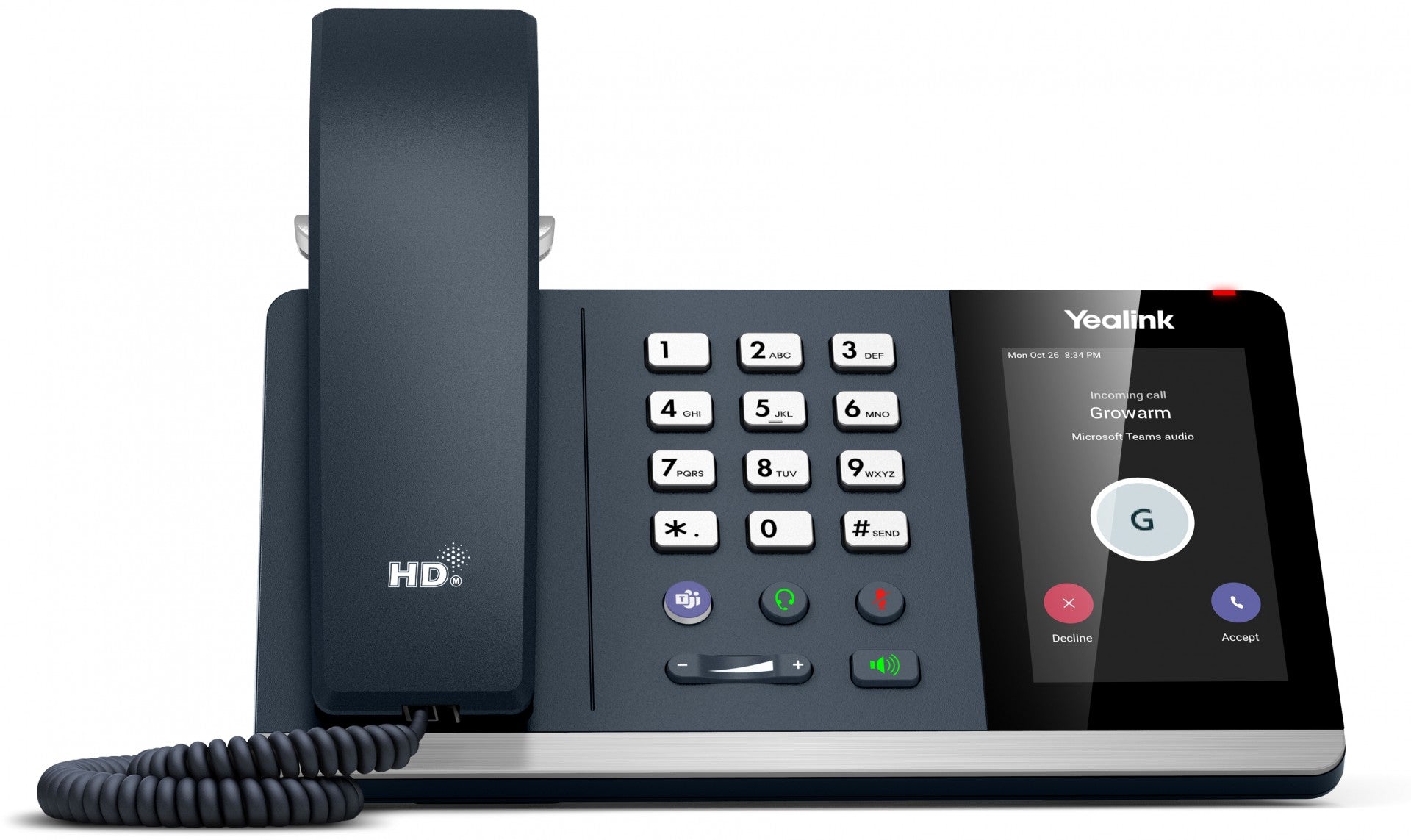 Yealink MP54 Microsoft Teams Edition téléphone fixe Gris LCD