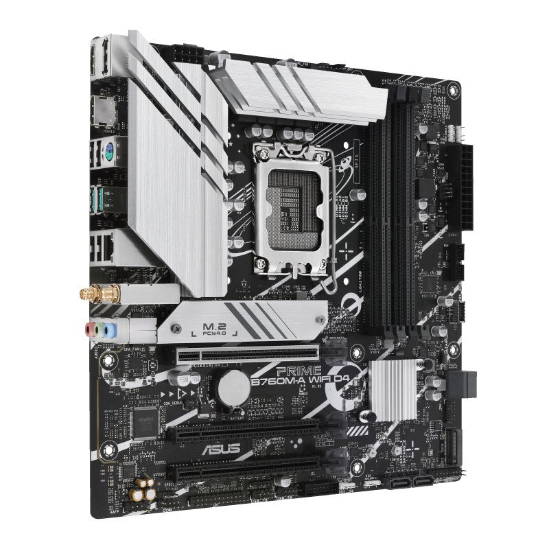 ASUS PRIME B760M-A WIFI D4 LGA 1700 4xDDR4 microATX 4xSATA MB 1xHDMI 2.1 1xDP 1.4 1xD-Sub 2xM.2