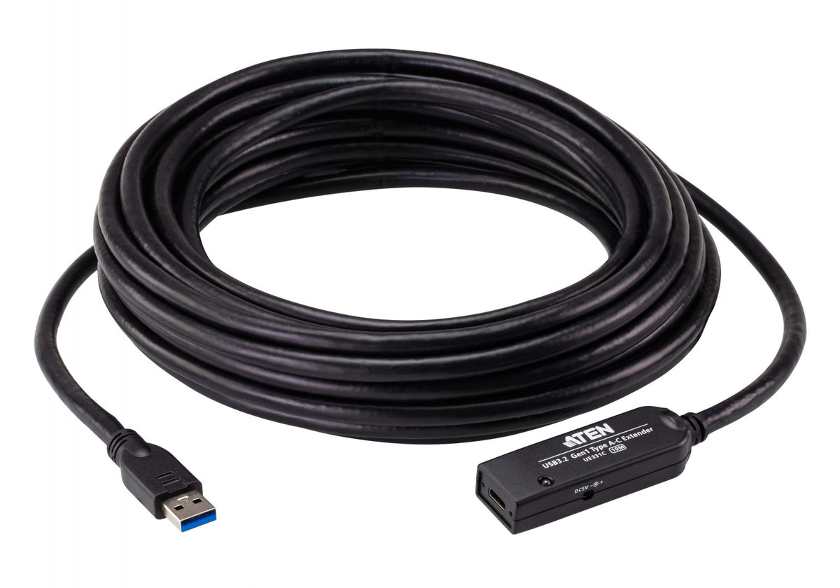 ATEN UE331C-AT-G câble USB USB 3.2 Gen 1 (3.1 Gen 1) USB A USB C 5 Gbit/s Noir
