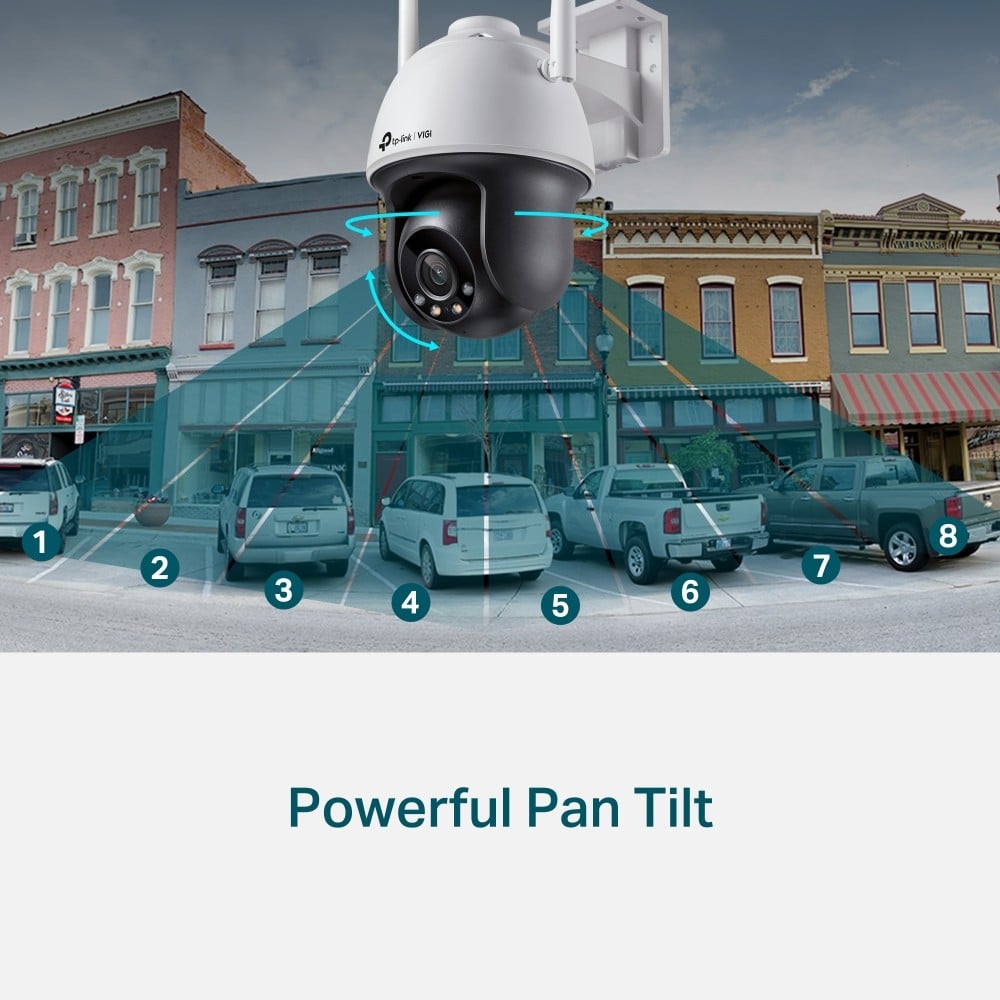 TP-LINK VIGI C540-W 4MM 4MP Full-Color Wi-Fi Pan/Tilt Network Camera