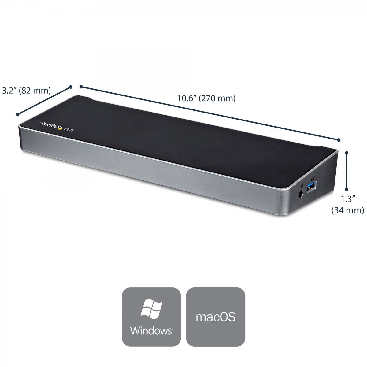 USB C Dock - Triple-4K - 60W USB PD