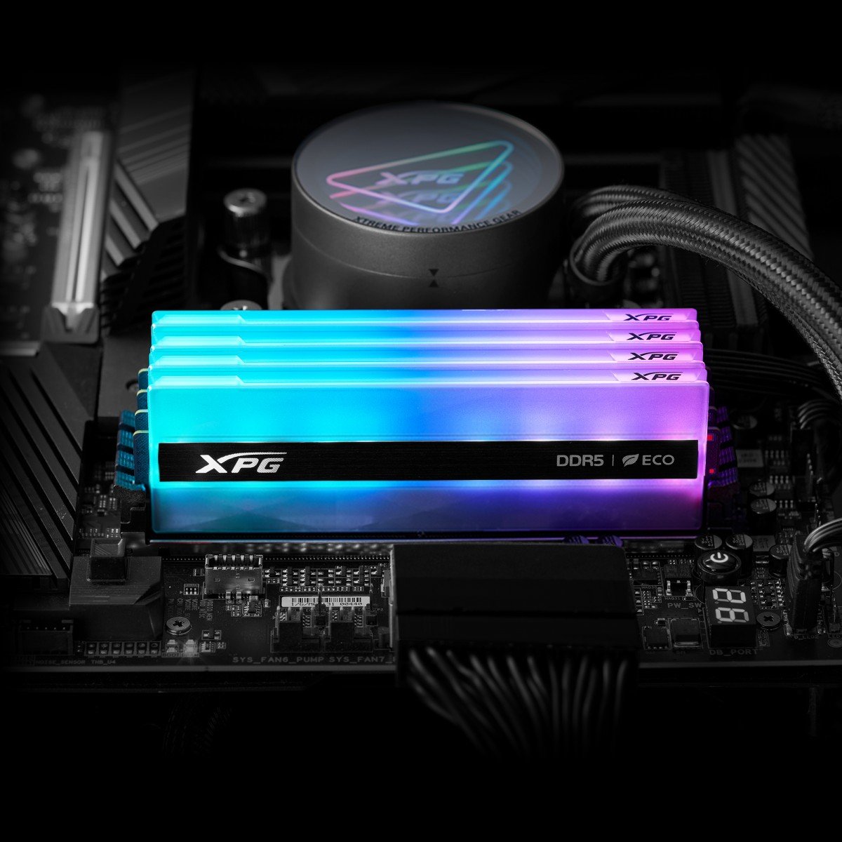 Module de mémoire XPG LANCER RGB 32 Go 2 x 16 Go DDR5 ECC