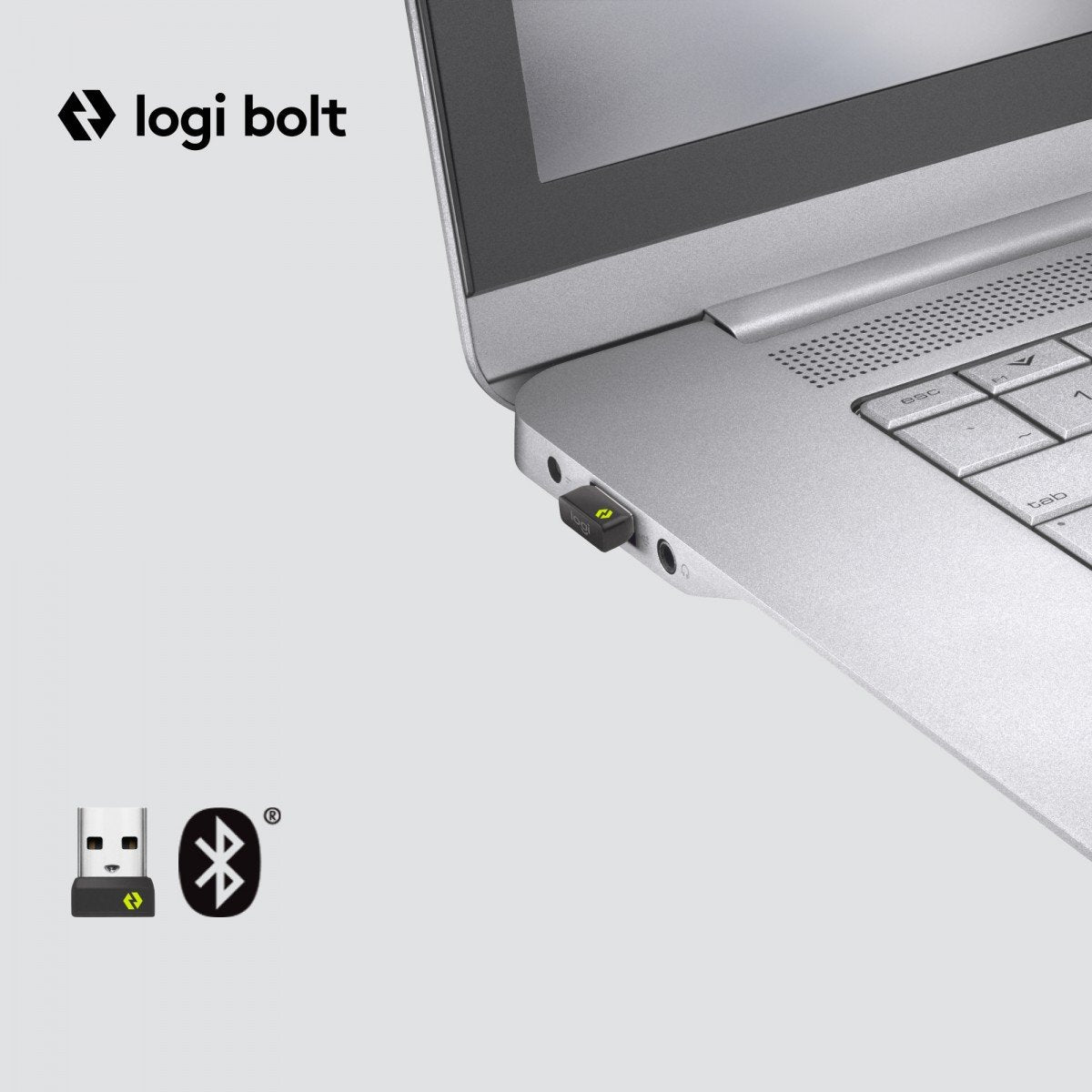 LOGITECH Lift for Business Vertical mouse ergonomic 6 buttons wireless Bluetooth 2.4 GHz Bolt USB receiver graphite