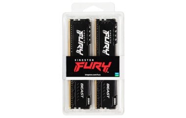 KINGSTON 32Go 3200MHz DDR4 CL16 DIMM Kit of 2 1Gx8 FURY Beast Black