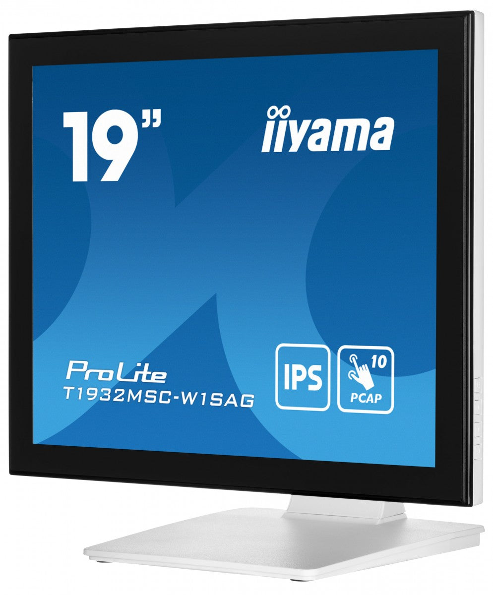 "iiyama ProLite T1932MSC-W1SAG écran plat de PC 48,3 cm (19"") 1280 x 1024 pixels Full HD LED Écran tactile Dessus de table Blanc"