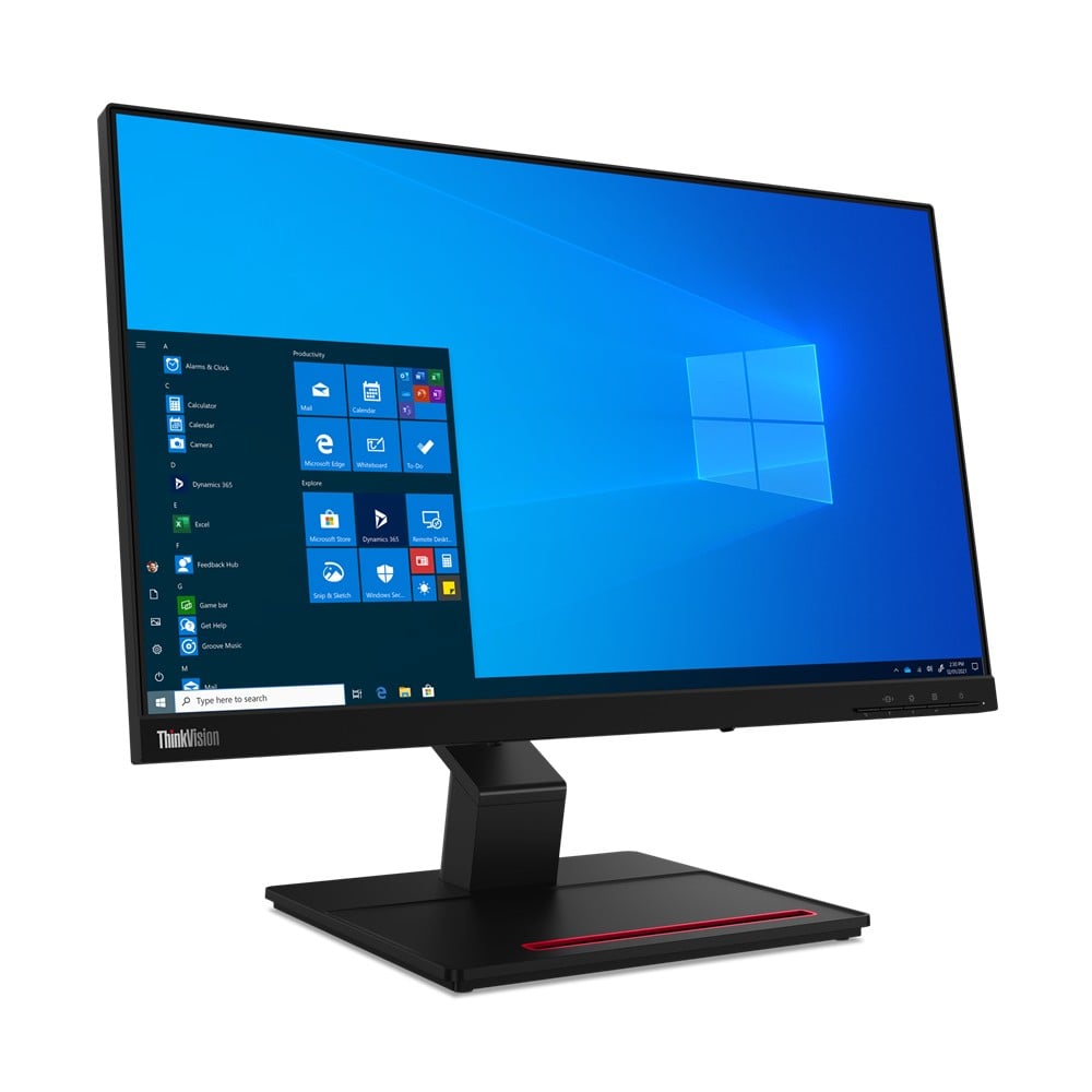 LENOVO ThinkVision T24t-20 - 24p - écran tactile - Full HD 60 Hz - IPS - 4 ms - HDMI DisplayPort USB-C - avec Battery Charging 1.2