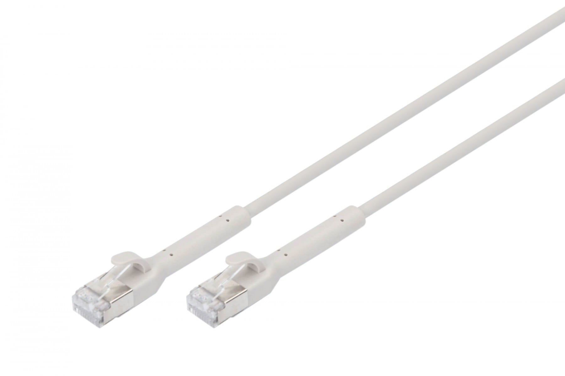 Digitus DK-1632-A-015B Câble de raccordement angulaire CAT 6A F-FTP, cuivre, 1,5 m, gris