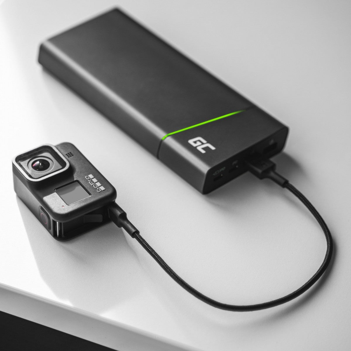 Green Cell KABGC22 câble USB 1,2 m USB 2.0 USB A USB C Noir