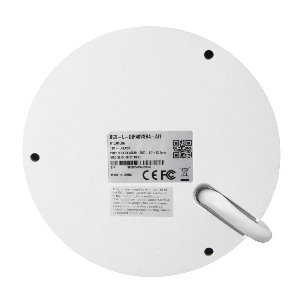 BCS BCS-L-DIP48VSR4-Ai1 Caméra dôme IP 8MP avec zoom motorisé et fonctions intelligentes