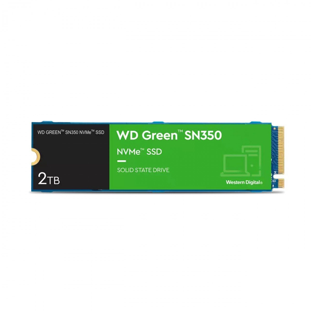 WD Green SN350 NVMe SSD 2To M.2 2280 PCIe Gen3 8Gb/s