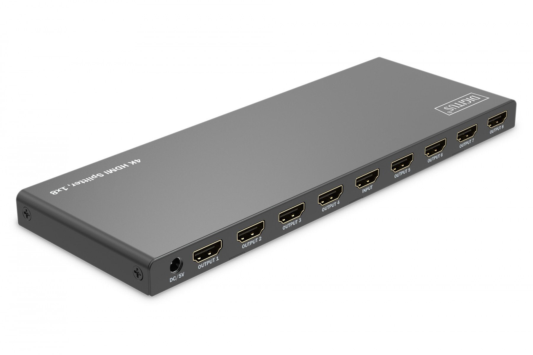 Répartiteur HDMI 1x8, 4K/60Hz UHD avec HDR, 18 Gbps, HDCP 2.2, EDID