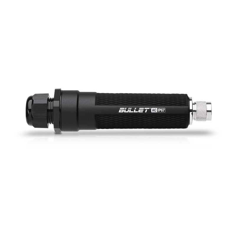 Ubiquiti Networks BULLETAC-IP67 point d'acces réseaux locaux sans fil Noir Connexion Ethernet, supportant l'alimentation via ce port (PoE)